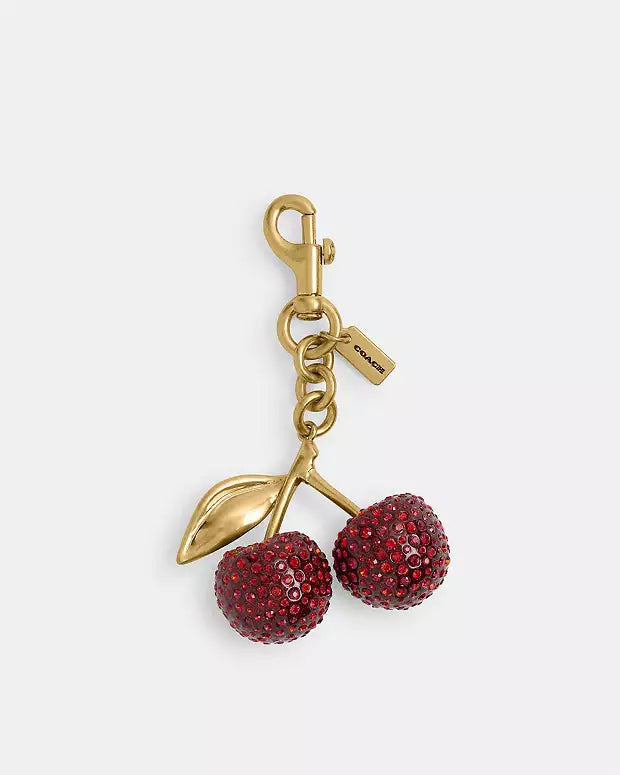 Coach Crystal Pavé Cherry Bag Charm