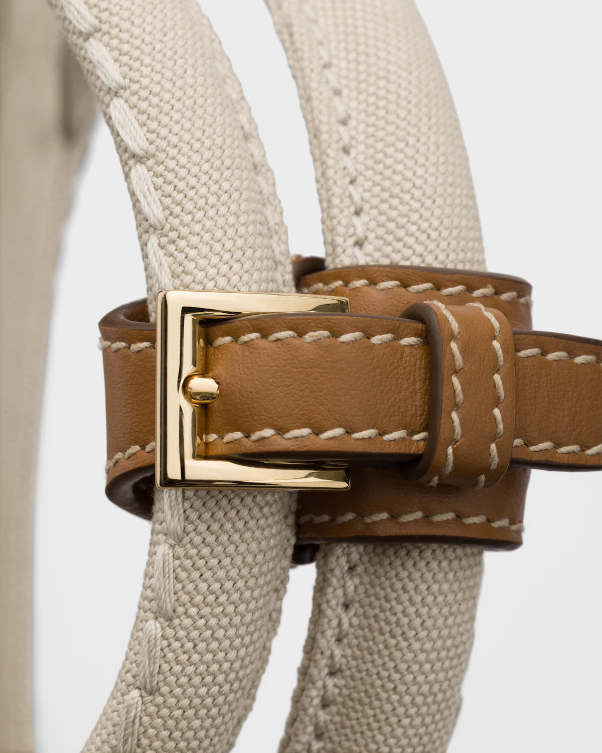 Prada Jardinière large cotton canvas handbag