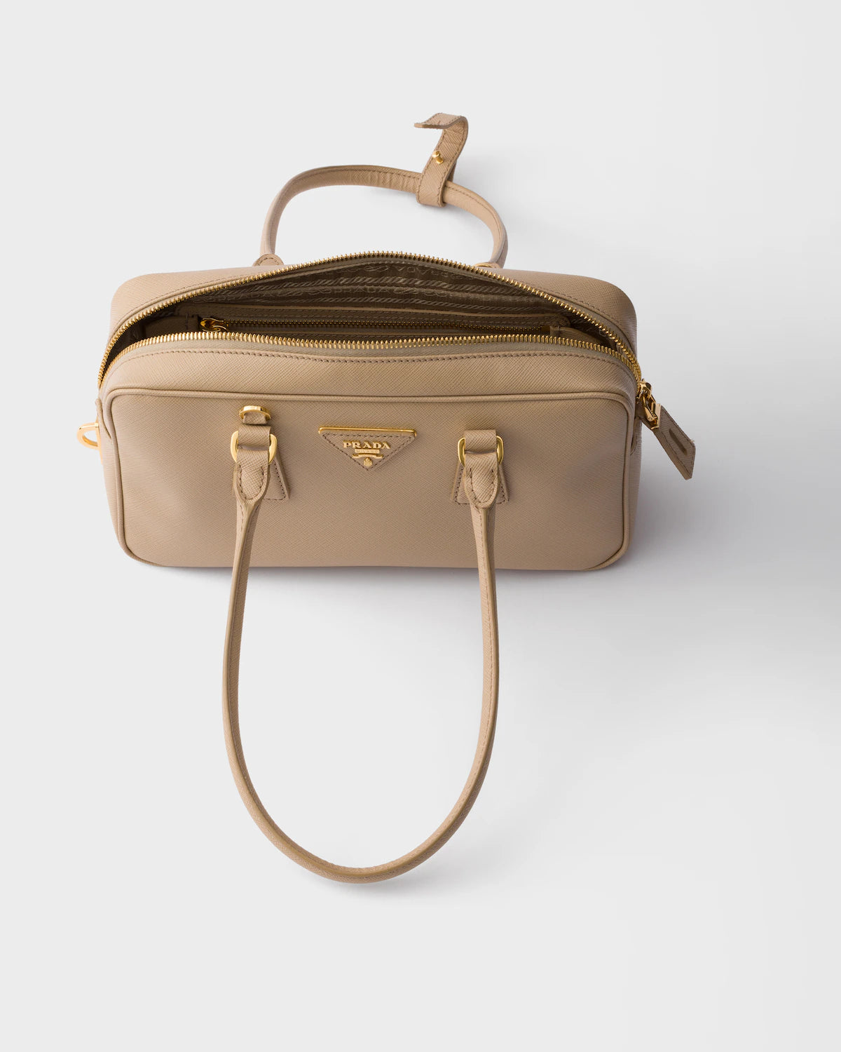 Small Saffiano leather top-handle bag