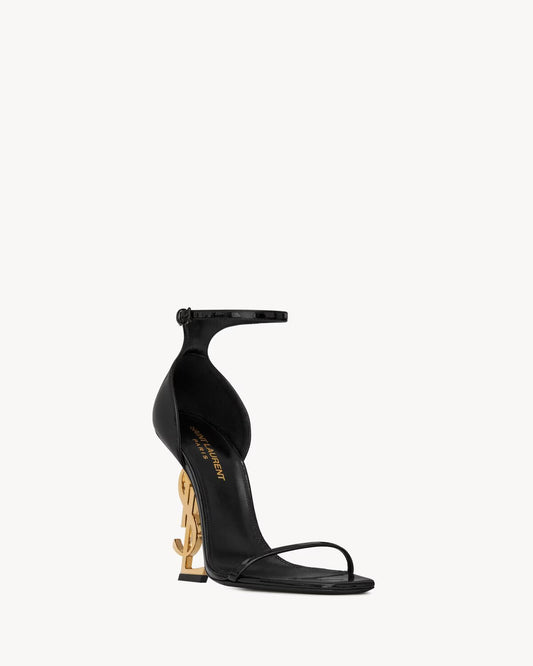 Saint Laurent Opyum Sandals in Patent Leather