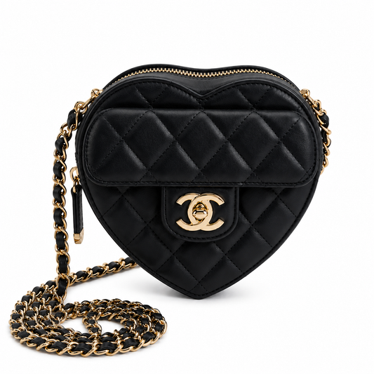 Chanel CC In Love heart  large