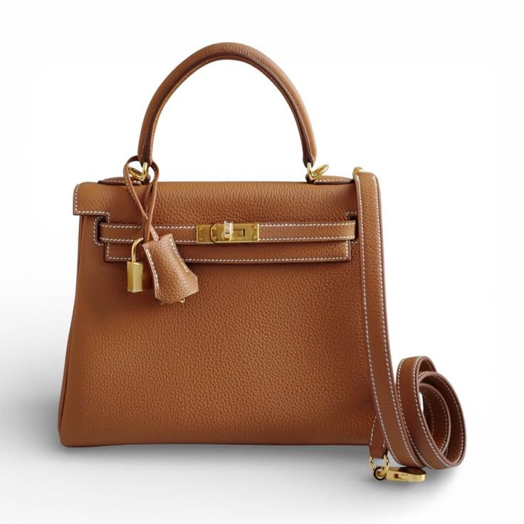 Hermès Kelly 25 Retourne Gold Togo Gold Hardware