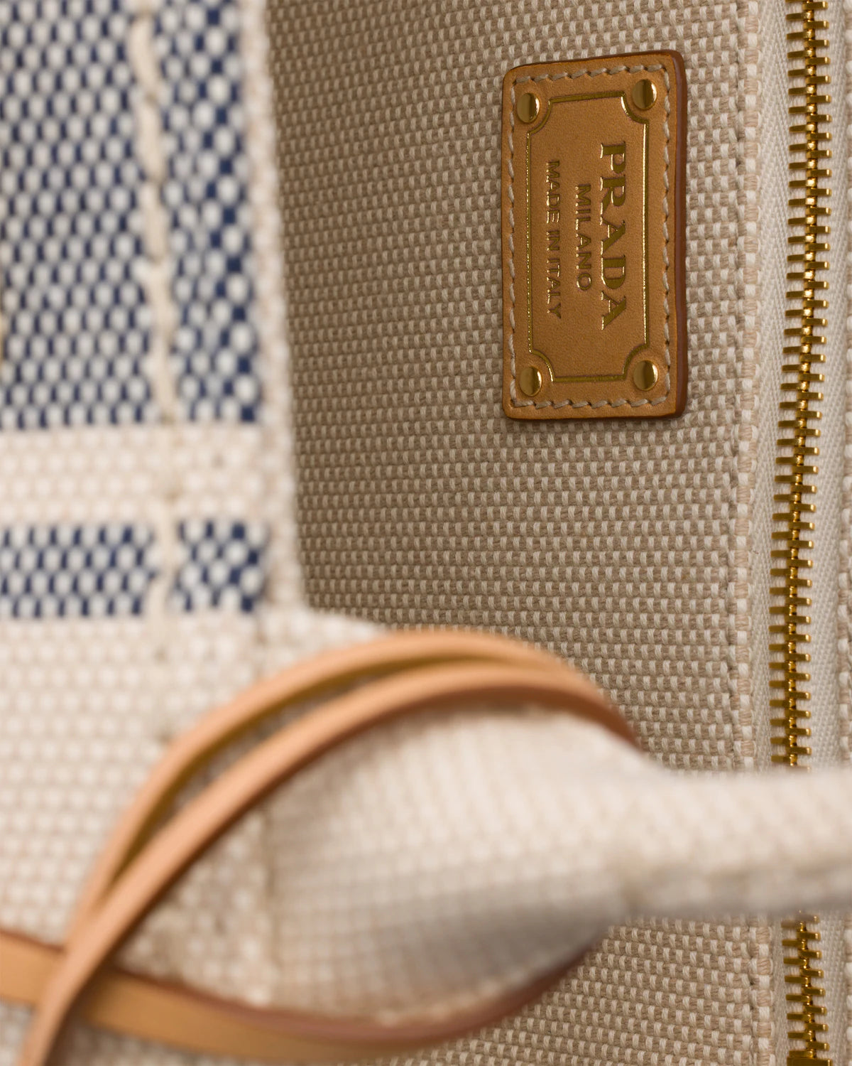 Prada Jardinière large cotton canvas bag