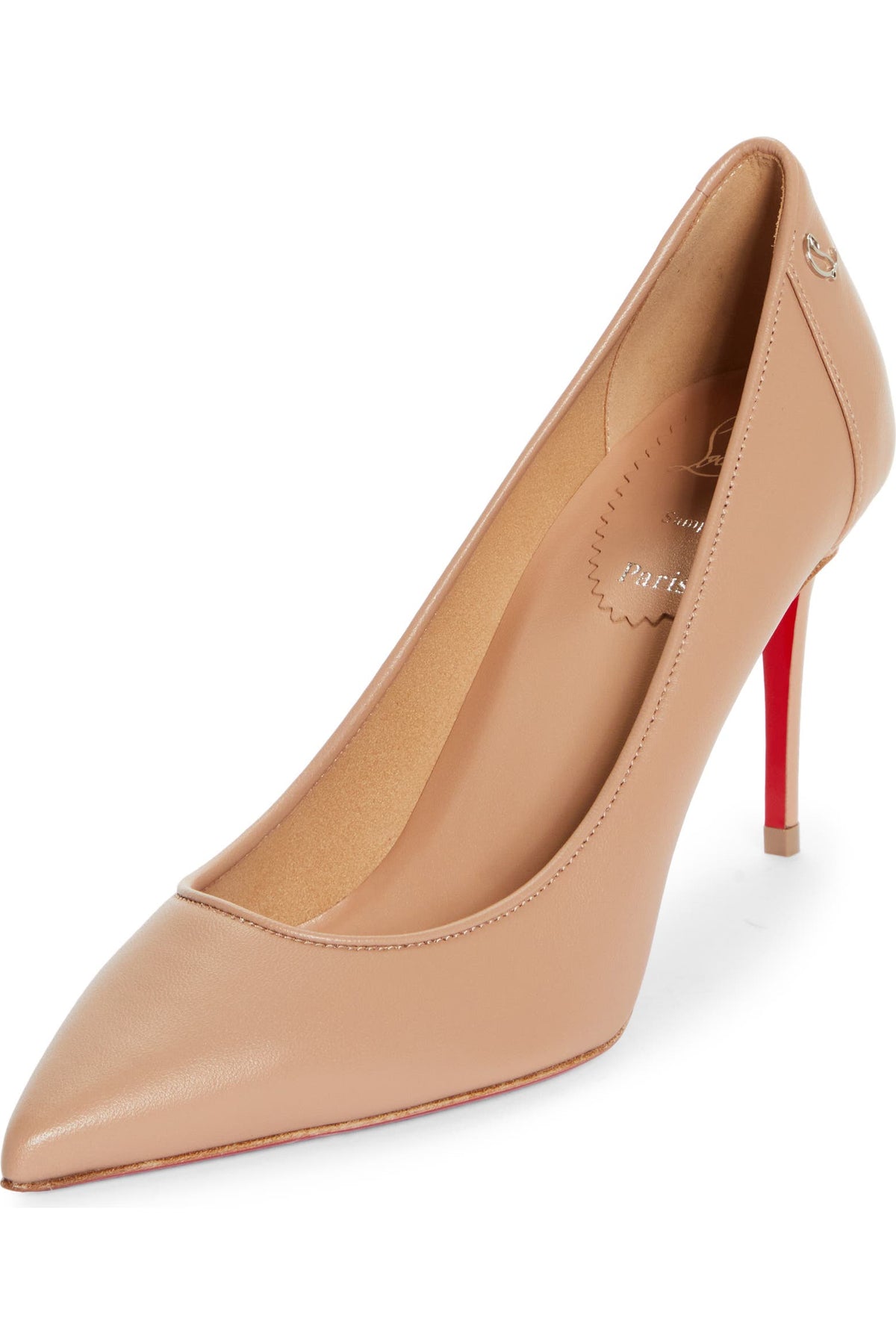 Christian Louboutin Leather Pointed Pumps (Classic Red Sole Edition)