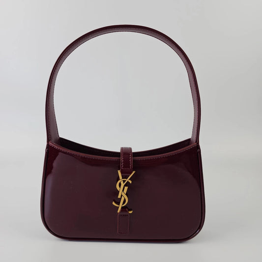 Saint Laurent (YSL) 5 à 7 Patent Leather Hobo Bag