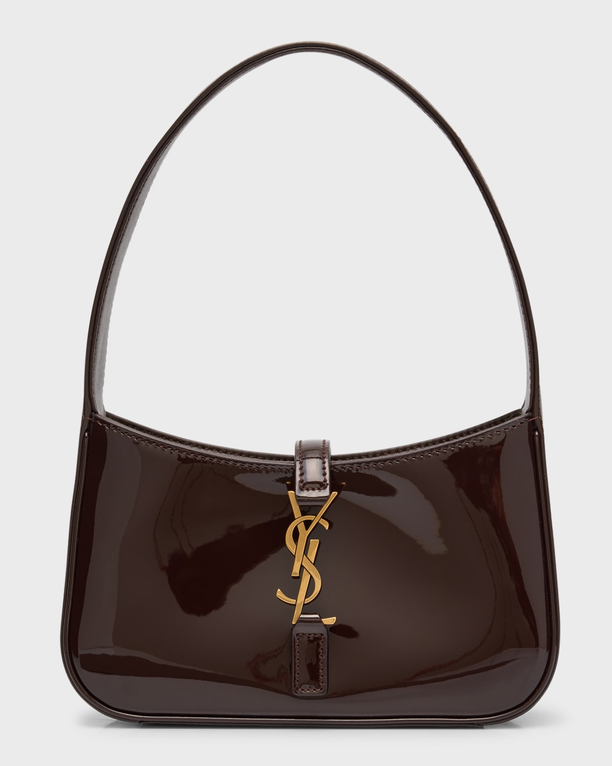Saint Laurent (YSL) 5 à 7 Patent Leather Hobo Bag