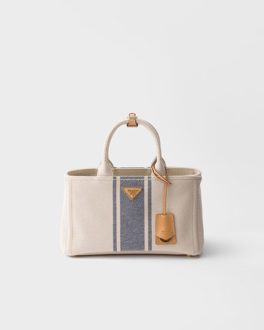 Prada Jardinière large cotton canvas bag