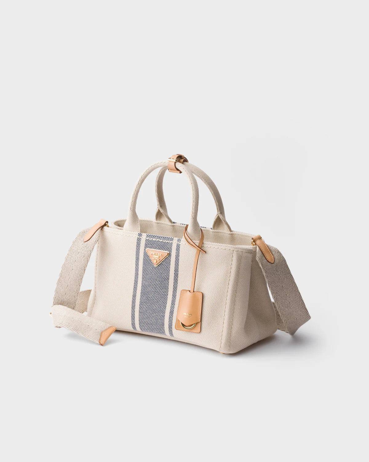 Prada Jardinière large cotton canvas bag