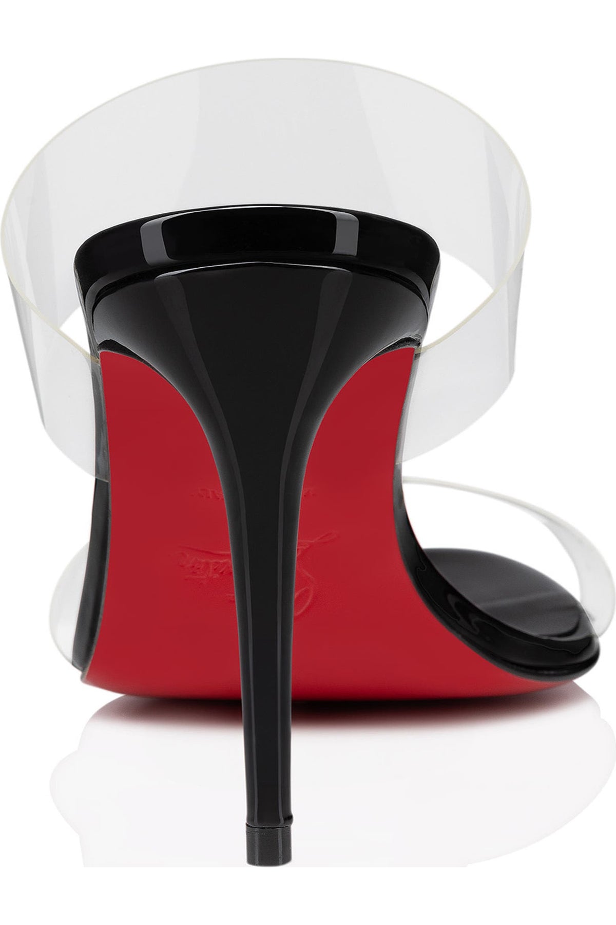Christian Louboutin PVC Mule Sandals (Transparent Red Sole Edition)