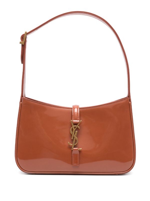 Saint Laurent (YSL) 5 à 7 Patent Leather Hobo Bag