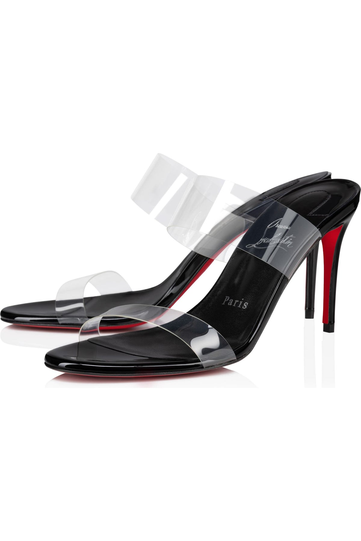 Christian Louboutin PVC Mule Sandals (Transparent Red Sole Edition)