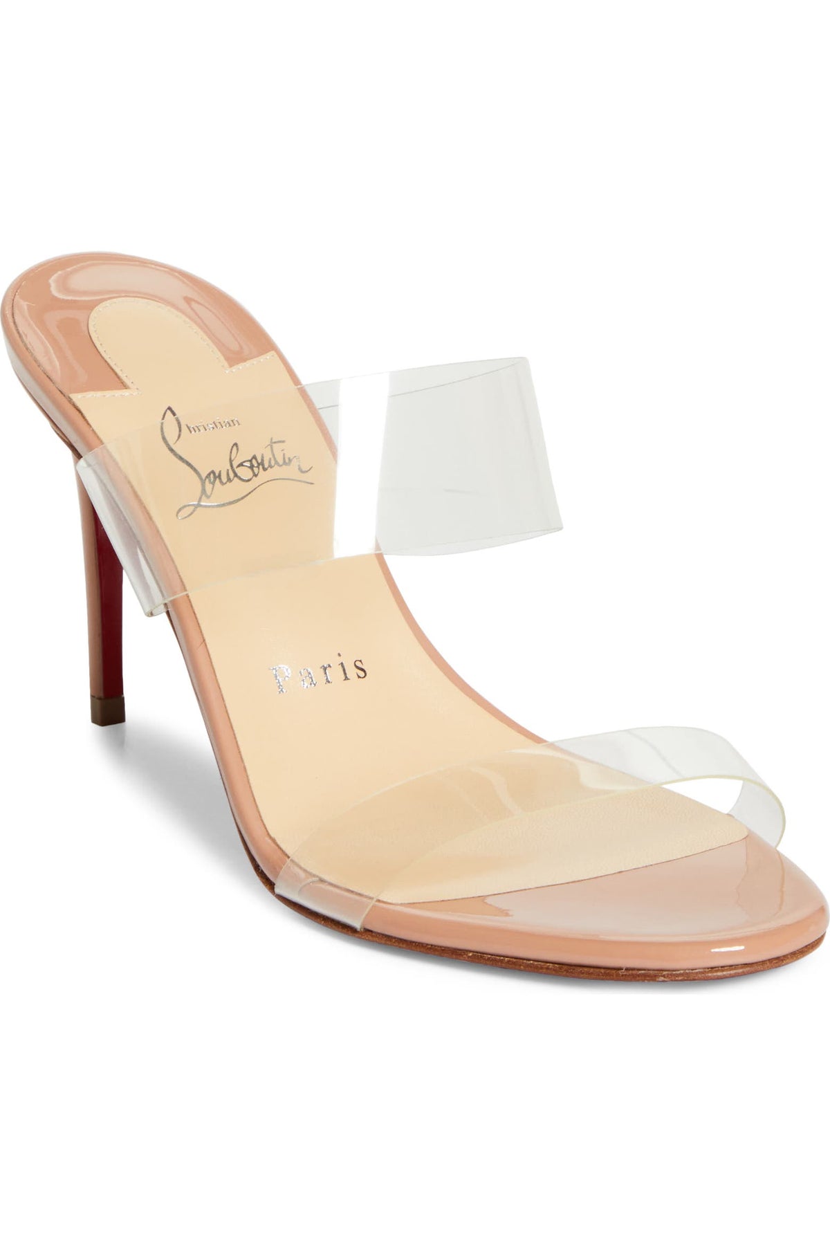 Christian Louboutin PVC Mule Sandals (Transparent Red Sole Edition)