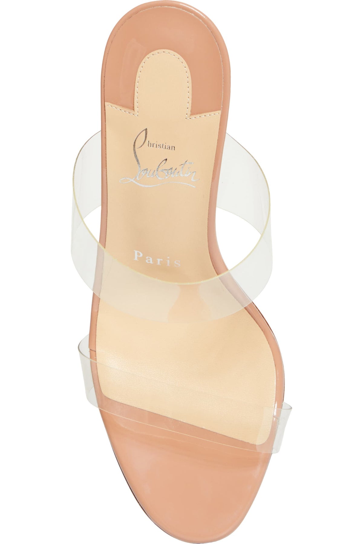 Christian Louboutin PVC Mule Sandals (Transparent Red Sole Edition)