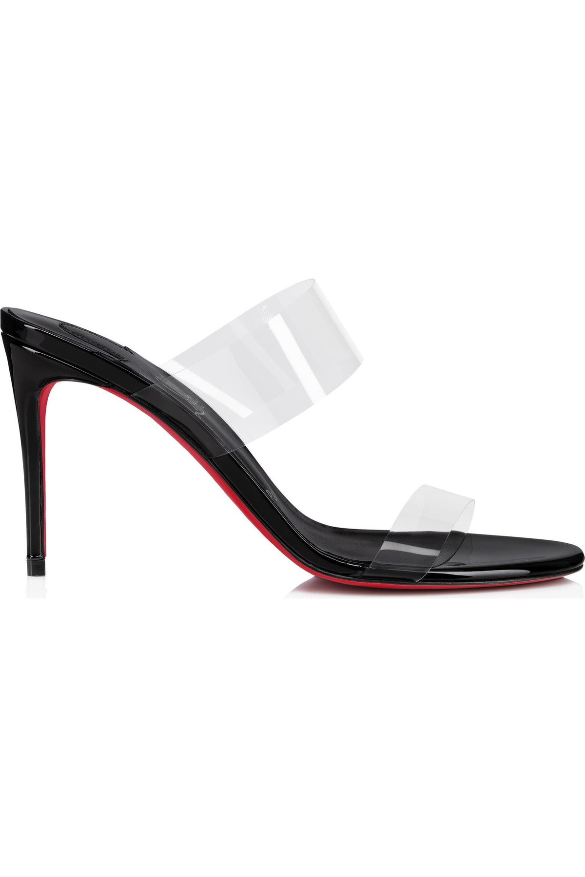 Christian Louboutin PVC Mule Sandals (Transparent Red Sole Edition)