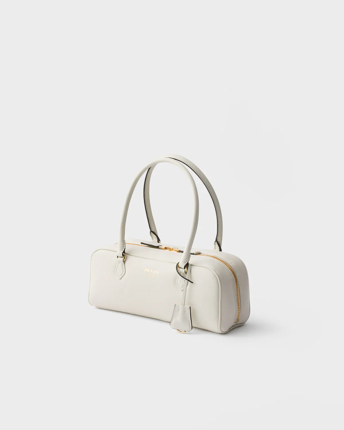 Medium leather top-handle bag