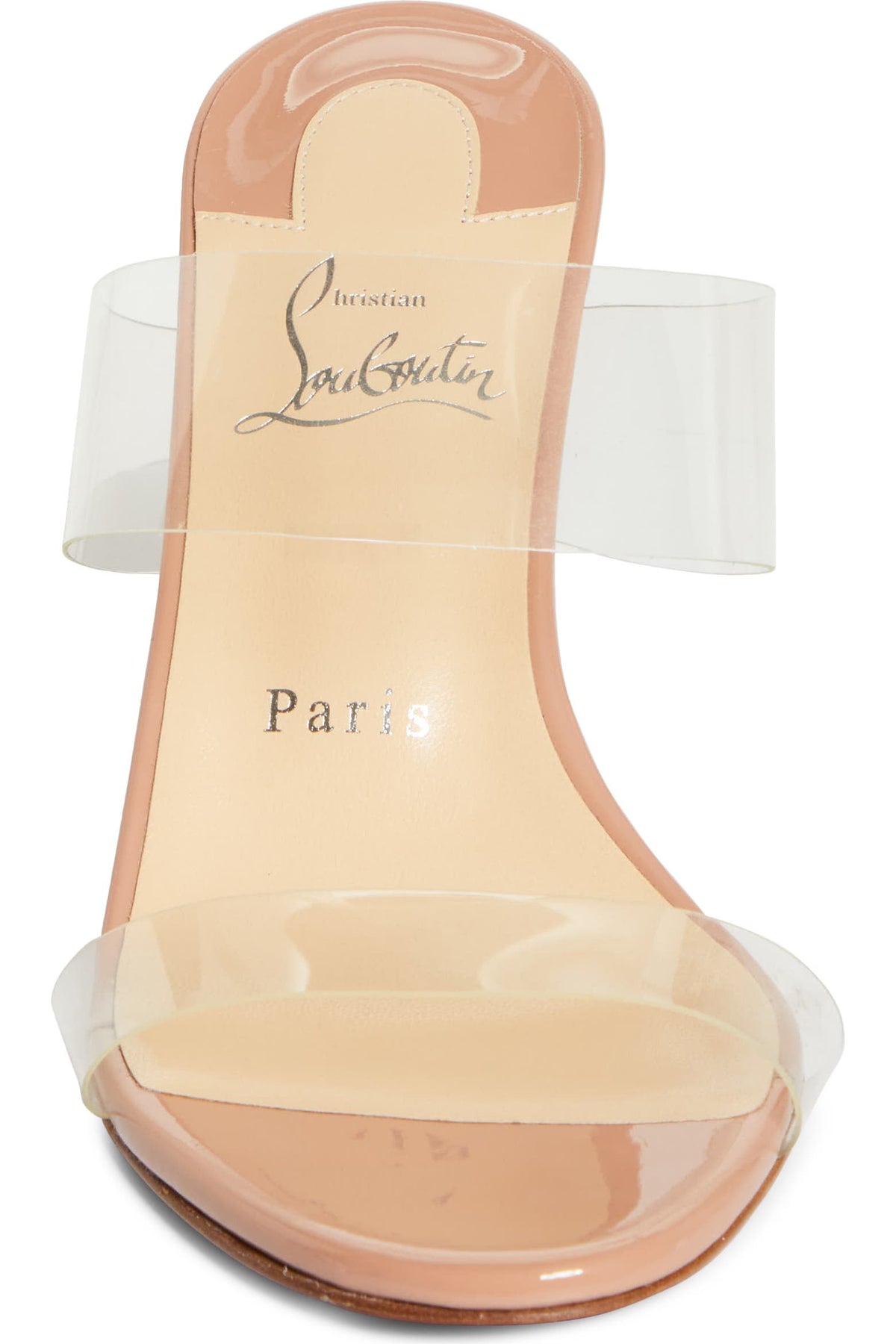 Christian Louboutin PVC Mule Sandals (Transparent Red Sole Edition)