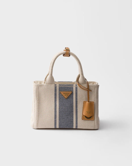 Prada Jardinière small cotton canvas bag