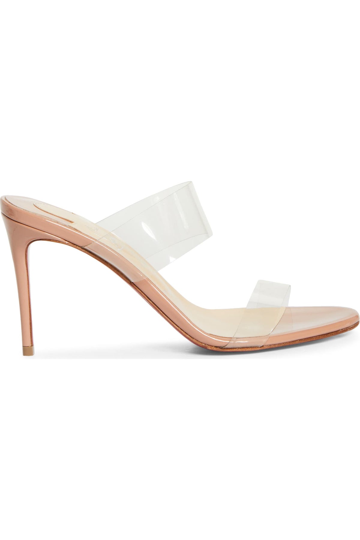 Christian Louboutin PVC Mule Sandals (Transparent Red Sole Edition)