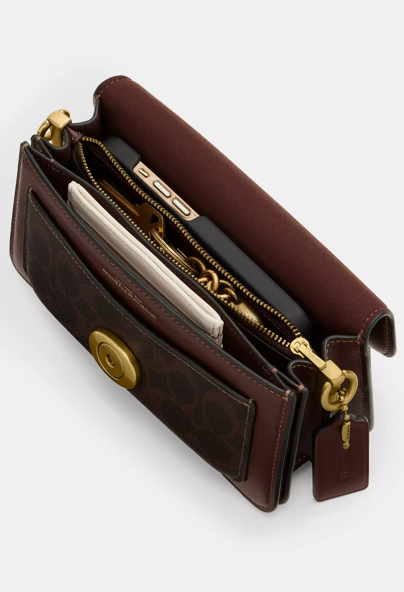 Coach Tabby Shoulder Bag 20 with Signature Canvas