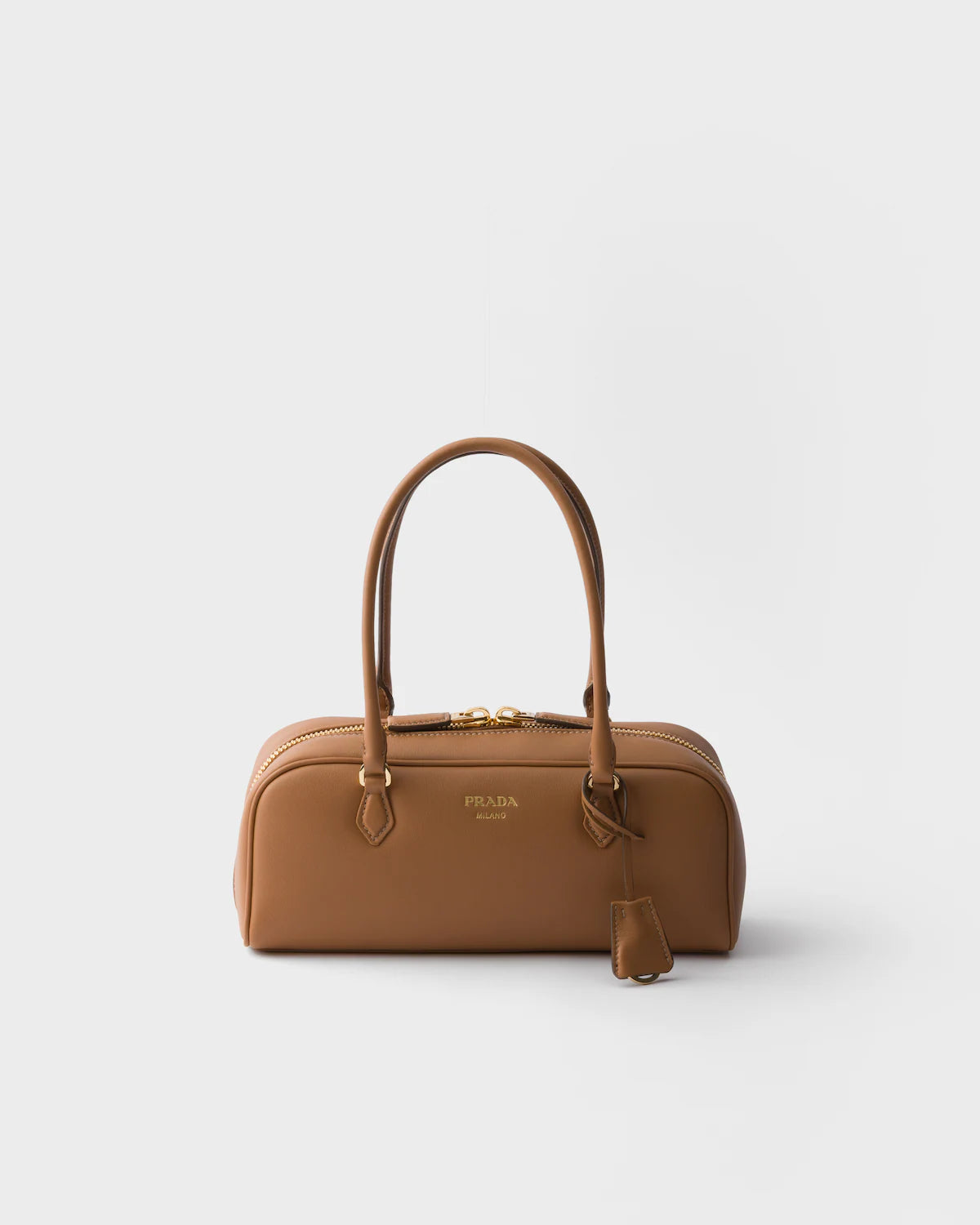 Medium leather top-handle bag
