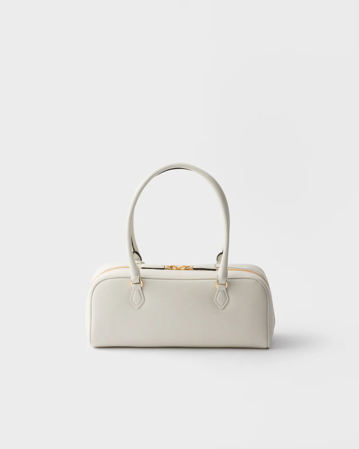 Medium leather top-handle bag
