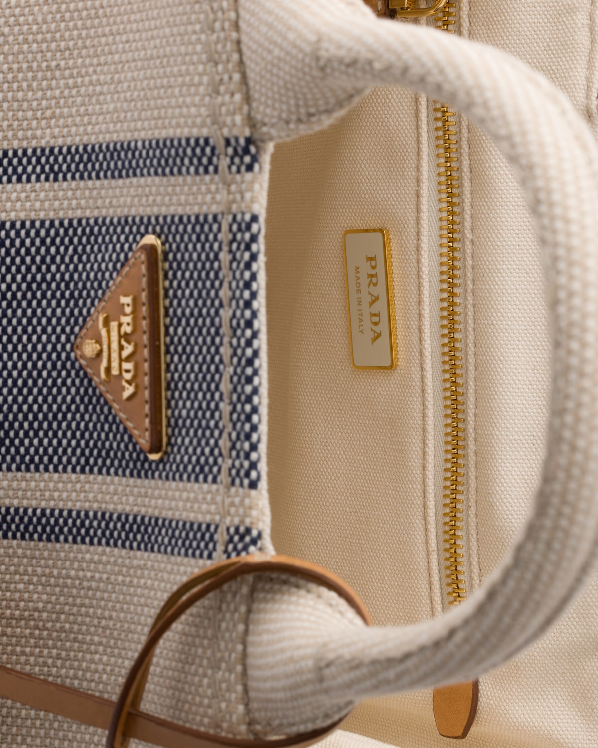 Prada Jardinière small cotton canvas bag